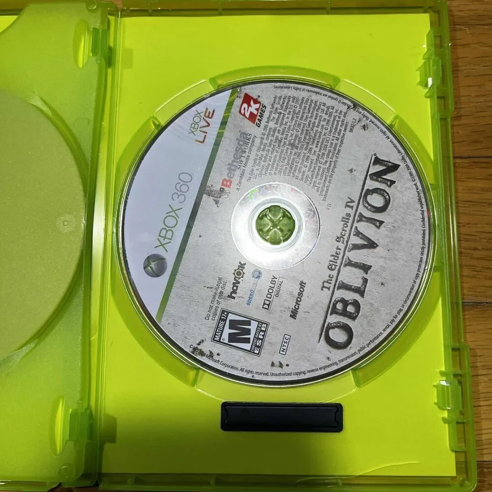 BIOSHOCK/THE ELDER SCROLLS IV: OBLIVION Bundle (Xbox 360, 2007) Missing Manual